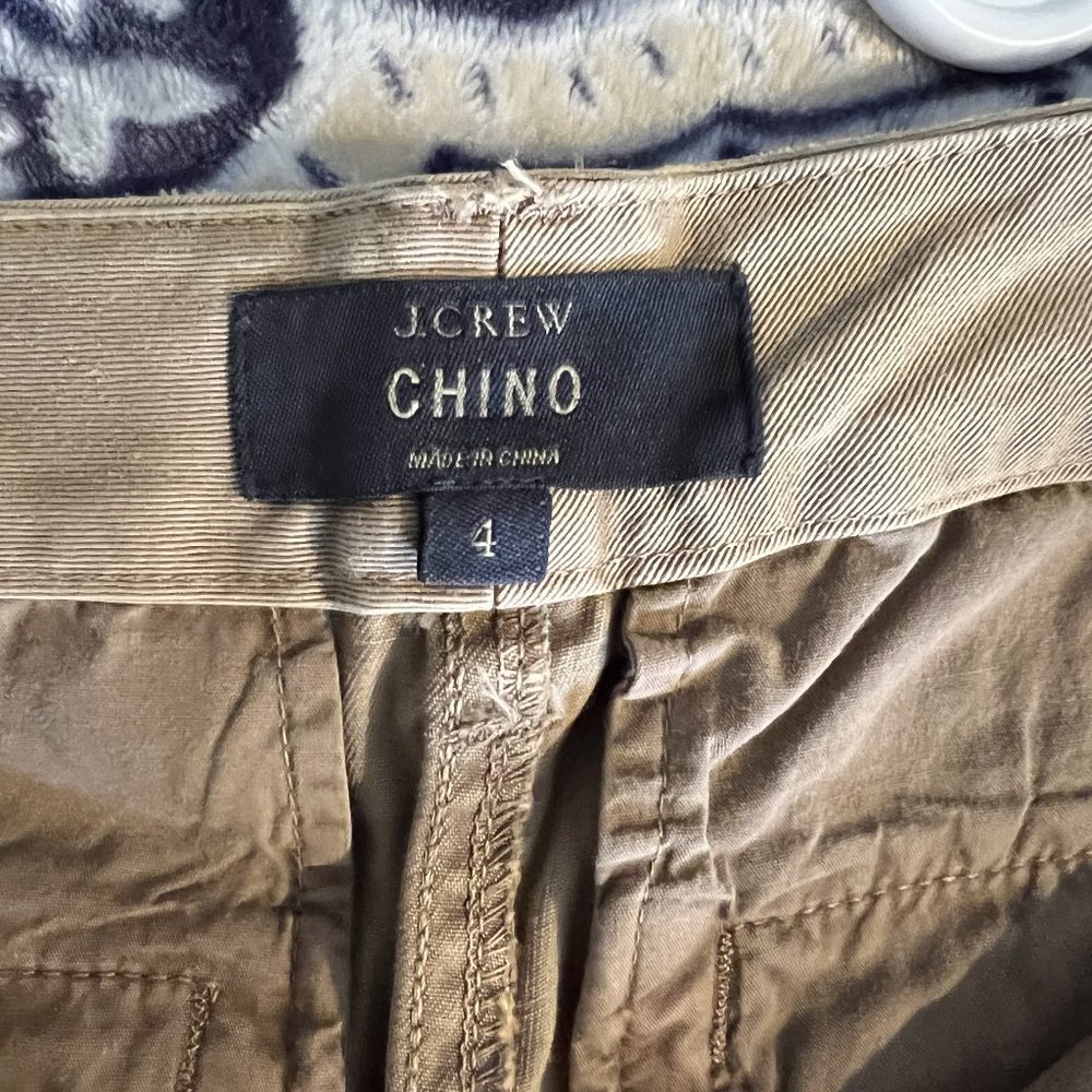J Crew Chino Tan Size 4